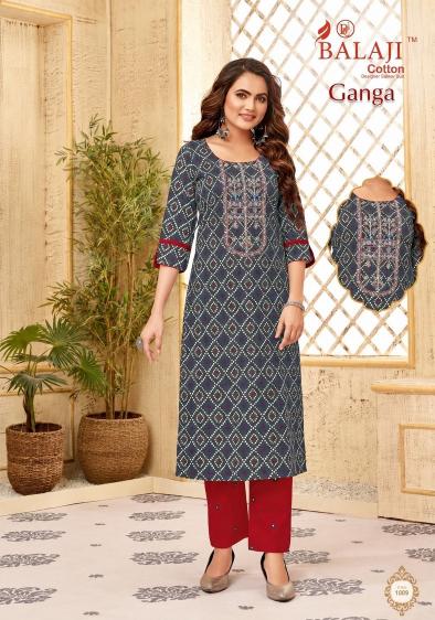 Balaji ganga vol-1 straight kurtis wholesale